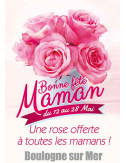 Affiches A2 (42x59,4 cm) Bonne Fête Maman Roses