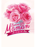 Affiches A2 (42x59,4 cm) Bonne Fête Maman Roses