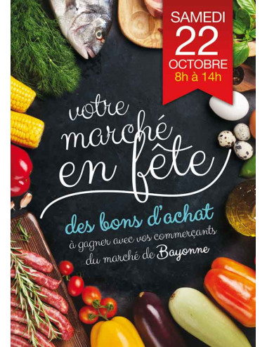 Affiches A2 (42x59,4 cm) Marché en fête 2019