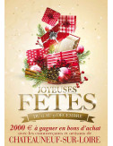 Affiches A2 (42x59,4 cm) Joyeuses Fêtes paquets rouge