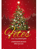 Affiches A2 (42x59,4 cm) Noël Sapin vert déco