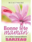 Affiches A3 (30x42 cm) Bonne Fête maman Gerbera