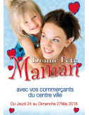 Affiches A2 (42x59,4 cm) Bonne Fête maman coeur