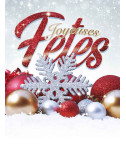 Affiches A2 (42x59,4 cm) Joyeuses Fêtes flocon