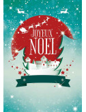 Affiches A2 (42x59,4 cm) Joyeux Noël petit village