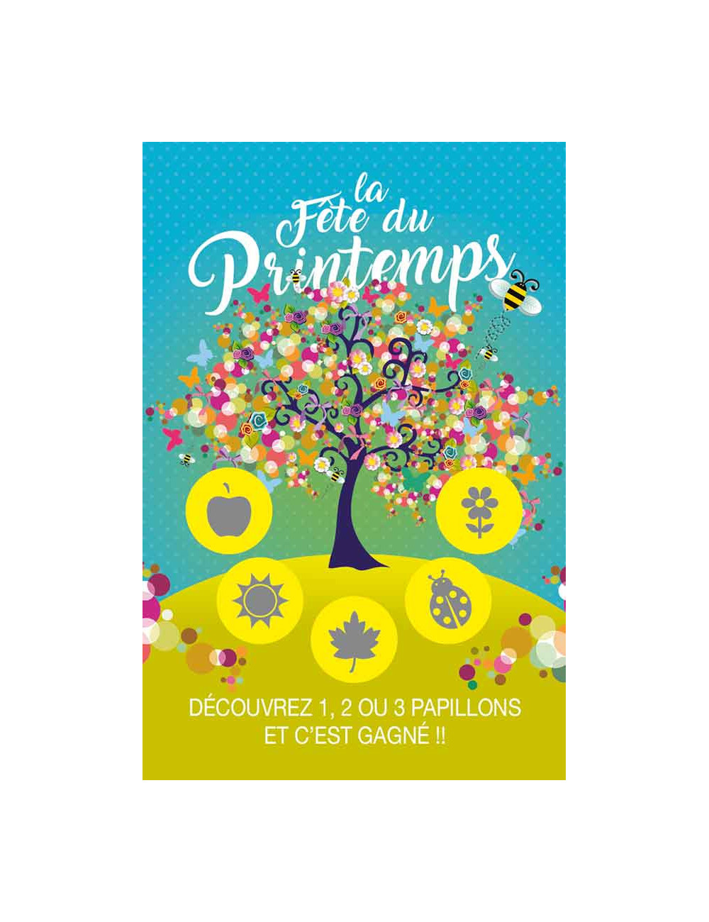 Cartes à gratter personnalisées "Label" Printemps 2019