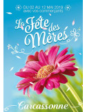 Tracts 15x21 Bonne Fête Maman fleur rose