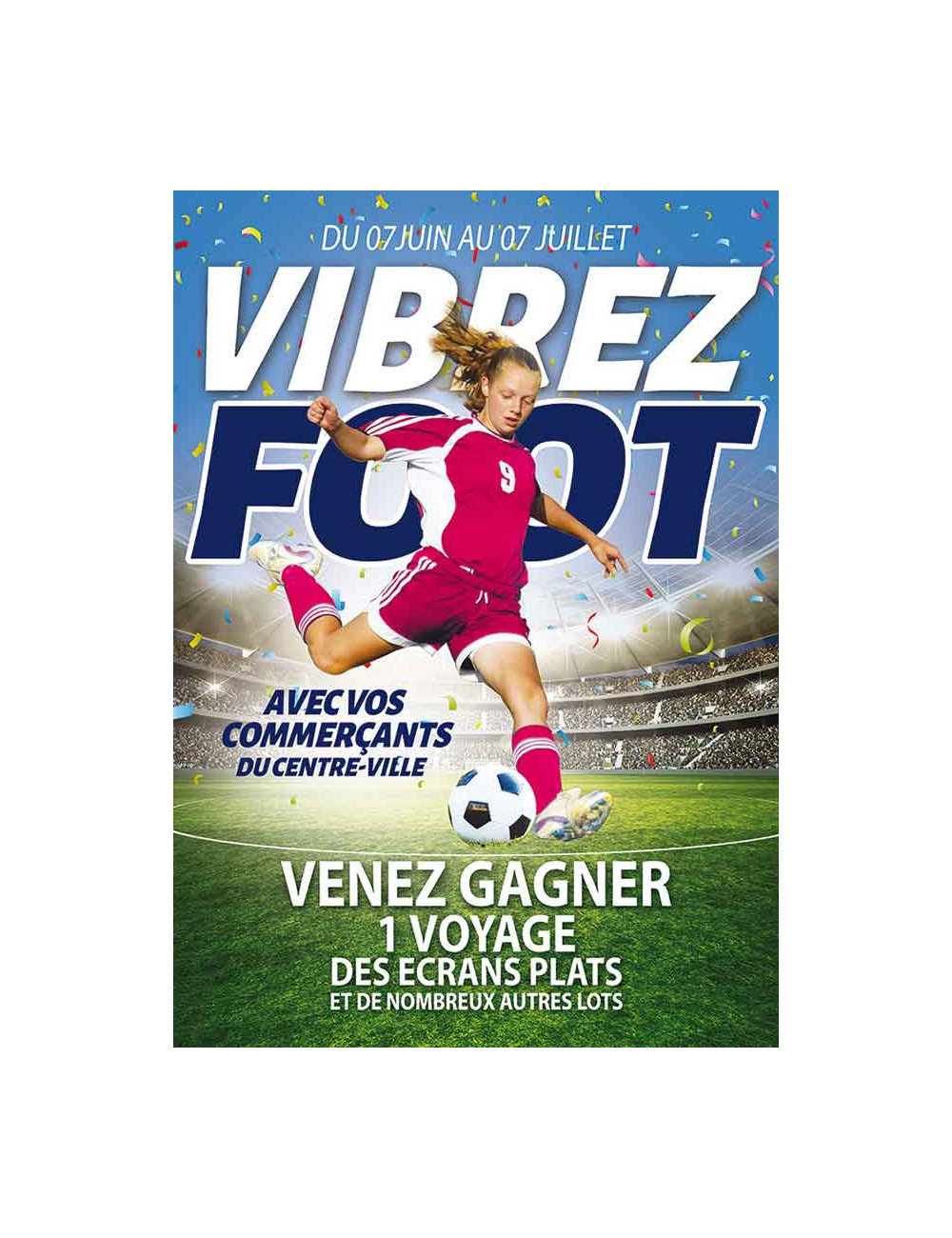 Affiches A3 (30x42 cm) Foot Féminin