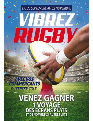 Affiches A2 (42x59,4 cm) Vibrez Rugby