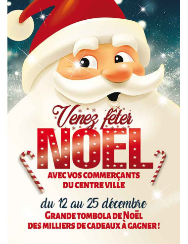 Affiches A2 (42x59,4 cm) Joyeux Noël Vegas