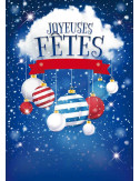 Affiches A2 (42x59,4 cm) Joyeuses Fêtes nuage