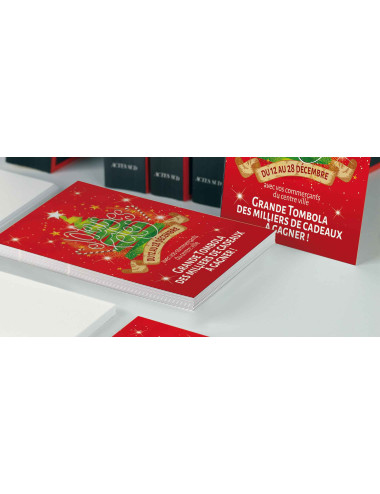 Tracts 15x21 Joyeuses Fêtes sapin graphique