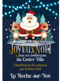 Guirlandes intérieures spécifiques Joyeuses Fêtes sapin graphique