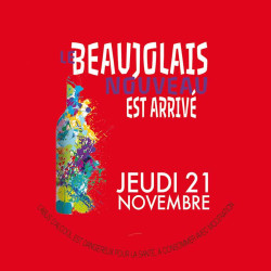 Stickers vitrine événementiel Beaujolais 2019 art