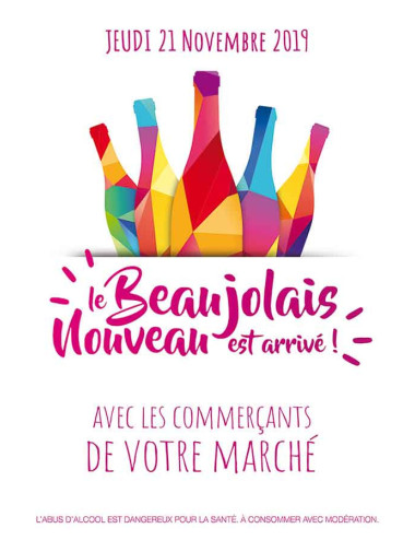 Affiches A2 (42x59,4 cm) Beaujolais 2019 pop