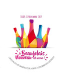 Stickers vitrine événementiel Beaujolais 2019 pop