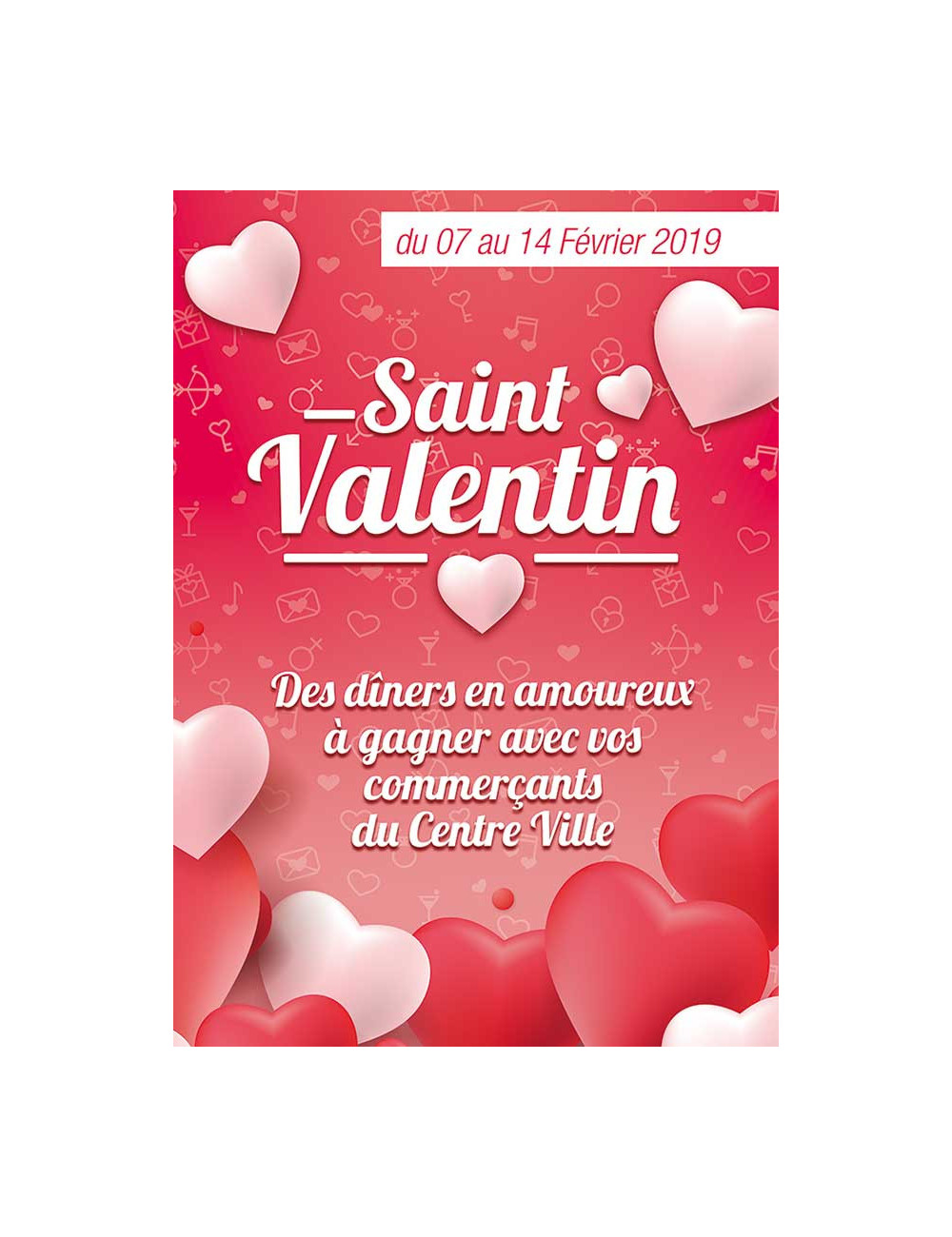 Affiches A3 (30x42 cm) Saint Valentin 2020-2