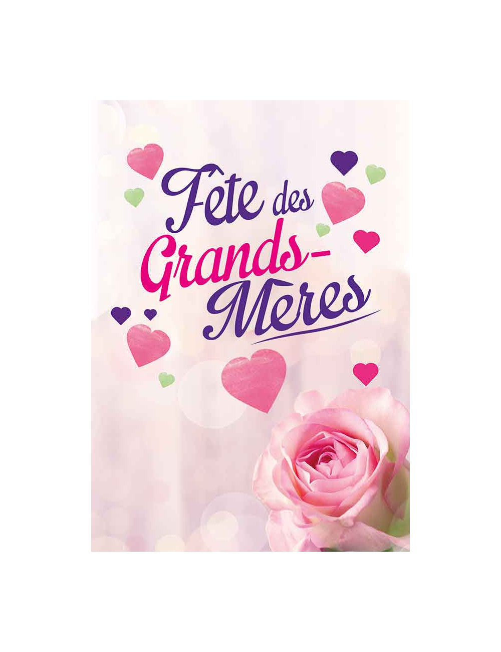 Affiches A2 (42x59,4 cm) Fête des grands mères rose