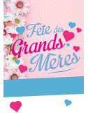 Affiches A2 (42x59,4 cm) Fête des grands mères fleurs