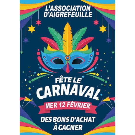 Chèques cadeaux classiques Carnaval masque