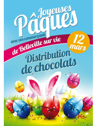 Affiches A3 (30x42 cm) Joyeuses Pâques