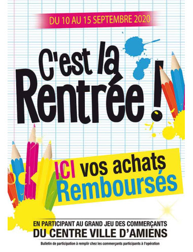 Affiches A2 (42x59,4 cm) Rentrée 2020