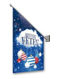 Drapeaux de façade Joyeuses Fêtes Cadeaux