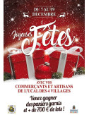 Affiches A2 (42x59,4 cm) Joyeuses Fêtes cadeaux rouge