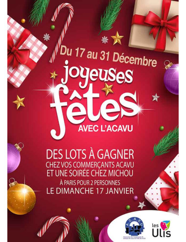 Affiches A2 (42x59,4 cm) Joyeuses Fêtes décorations