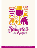 Affiches A2 (42x59,4 cm) Beaujolais 2020 Violet