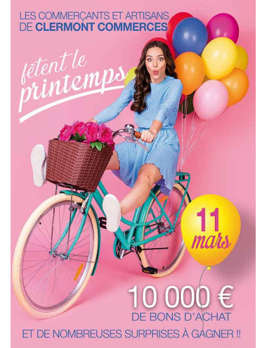 Affiches A3 (30x42 cm) Fête du printemps vélo