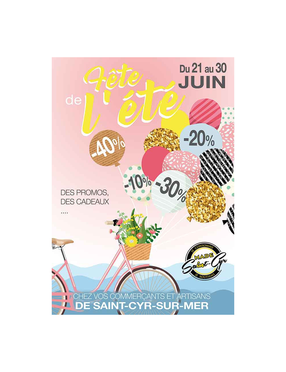 Affiches A3 (30x42 cm) Fêtez l été 2021