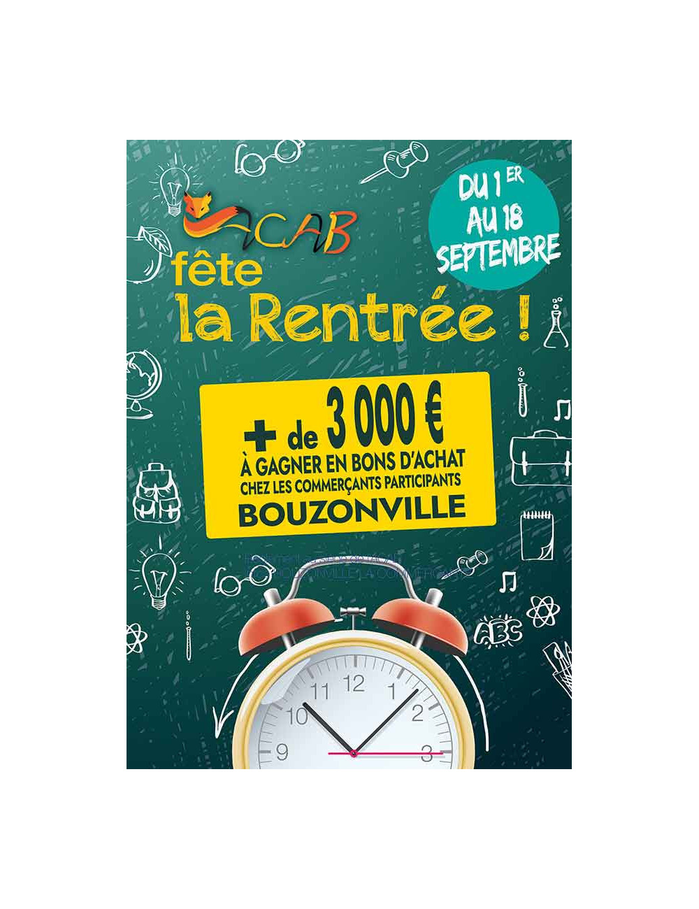 Affiches A3 (30x42 cm) Fête de la Rentrée Réveil