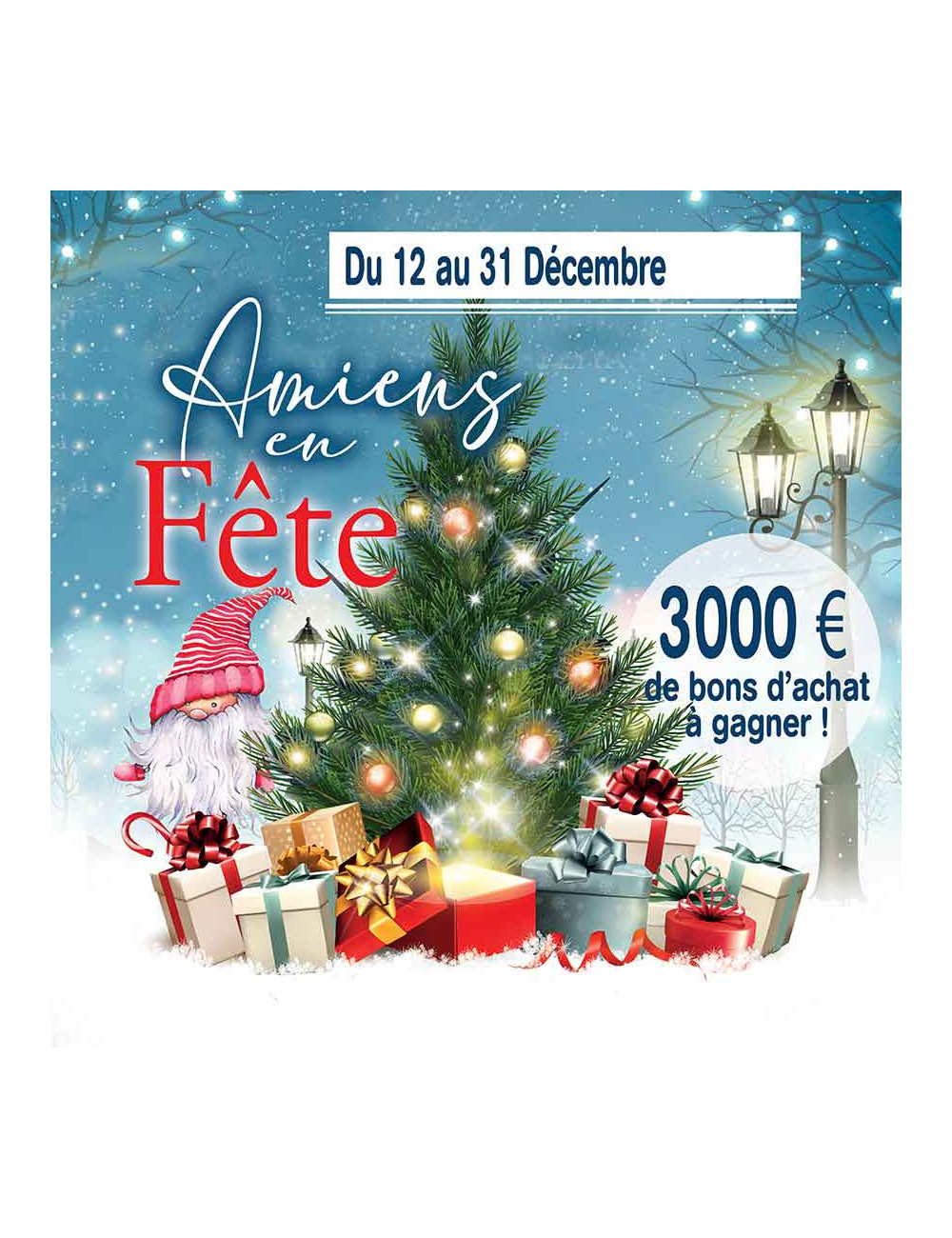 Urnes personnalisables Joyeux Noël Santa & Friends