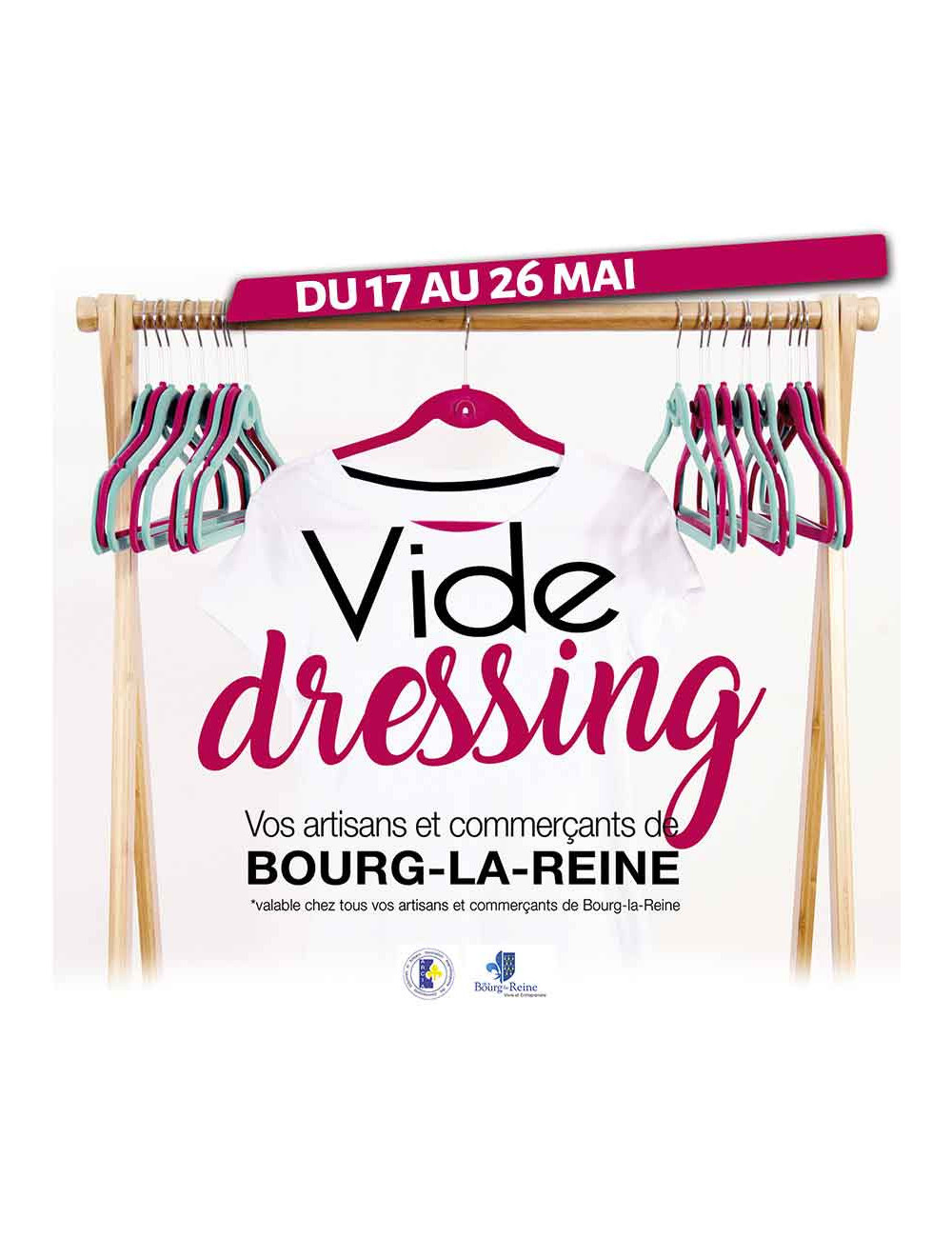 Stickers vitrine événementiel Vide dressing