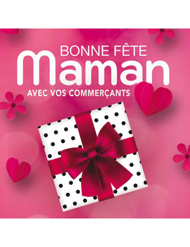 Urnes personnalisables Bonne Fête Maman rose