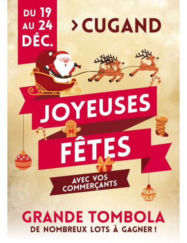 Affiches A3 (30x42 cm) Joyeuses Fêtes Bannière