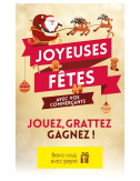 Cartes à gratter perdantes - 1000 ex Joyeuses Fêtes Bannière