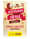 Cartes à gratter perdantes - 1000 ex Joyeuses Fêtes Bannière