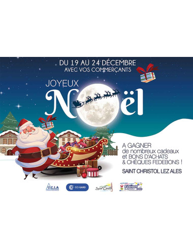 Set de table - 1000 ex' Joyeux Noël Lune