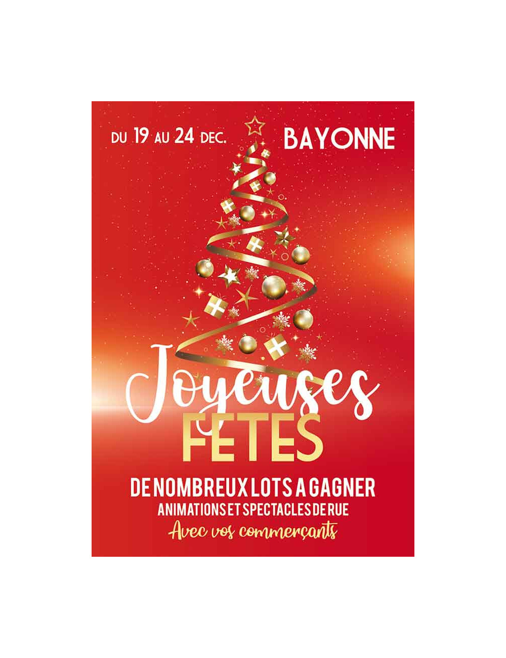 Affiches A2 (42x59,4 cm) Noël Sapin Féérique