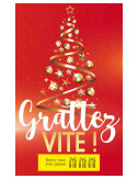 Cartes à gratter perdantes - 1000 ex Noël Sapin Féérique