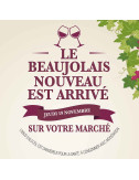 Stickers vitrine 40x40 cm Beaujolais 2020 Vignes