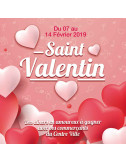 Stickers vitrine événementiel Saint Valentin 2020-2