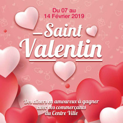 Stickers vitrine événementiel Saint Valentin 2020-2