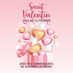 Stickers vitrine événementiel Saint Valentin 2023