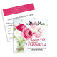 Tickets de tombola 10x10 Bonne Fête Maman fleur
