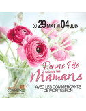 Tickets de tombola 10x10 Bonne Fête Maman fleur