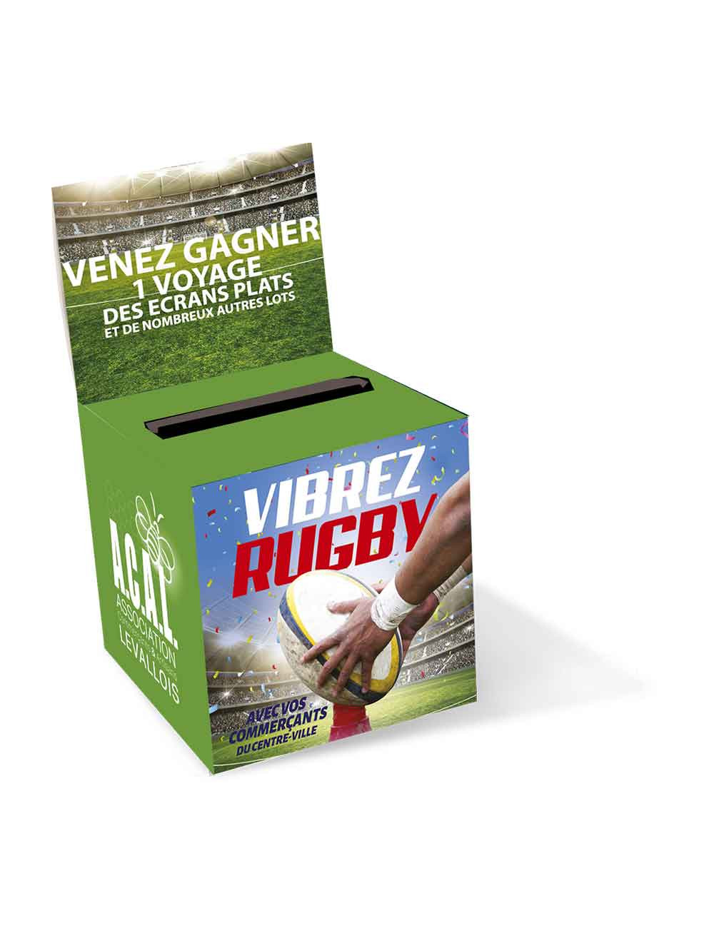 Urnes personnalisables Vibrez Rugby