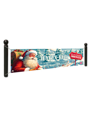 Banderole 400x100 Joyeux Noël Pôle Nord